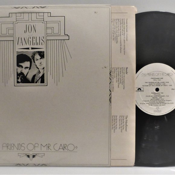 1st Press 1981 JON VANGELIS Friends of Mr. Cairo Vinyl LP Record Polydor - Picture 1 of 5